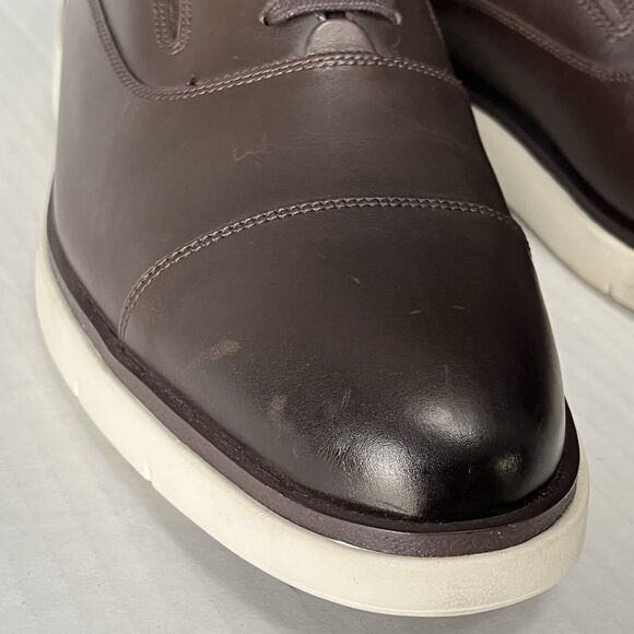 Allen Edmonds Mens Carson Slip On Hybrid Oxford Sz 11.5D Brown Expresso Leather